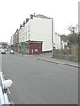 Newly painted buildings along Priory Road