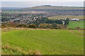 View over Clanfield towards Windmill Hill