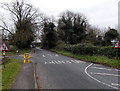 Two-way traffic ahead on the B4040 in Old Sodbury