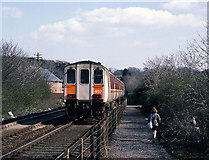 J4582 : Train approaching Helen's Bay station - 1988 by The Carlisle Kid