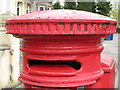 NZ2565 : "Anonymous" (Victorian) postbox, Eslington Terrace - aperture by Mike Quinn