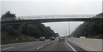 SO9778 : Footbridge over the M5 by Anthony Parkes