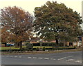 SW corner of the Memorial Gardens, Upton St Leonards