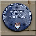 Blue plaque on Head Post Office, Aberdeen Walk