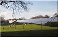 SY3498 : Solar farm, Wyld Warren by Derek Harper