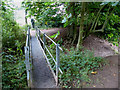 Footbridge along the Severn Way Footpath