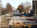 Tramway progress on Queens Walk