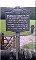 SK2477 : Peak & Northern Footpath Society sign no. 34 by Graham Hogg