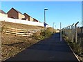 Cycle route behind Hadrian Road