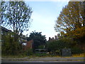 Looking towards a back alley in Harlesden