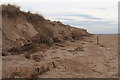 Damage to sea defences caused by the tidal surge