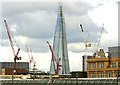 The Shard with cranes