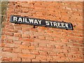 Vintage street nameplate, Railway Street, Chatham