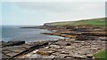 HY3730 : Rocky Mid Howe shore, Rousay by David Hawgood