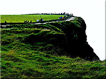 R0391 : Cliffs of Moher - Top of Southwestern Path at Edge of Cliffs  by Joseph Mischyshyn