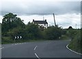 House overlooking a sharp bend in the B30 (Cullaville Road)