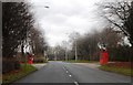 Two red bus stops - Chancery Road