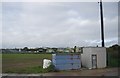 Nissen huts in the distance