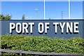 Port of Tyne sign