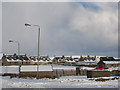 Springpark Road, Baltasound, in the snow