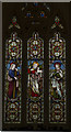 SK8748 : Stained Glass Window, St Martin's church, Stubton by J.Hannan-Briggs