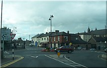 N8667 : Traffic island at the junction of Railway Street and Circular Road, Navan by Eric Jones