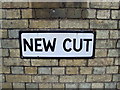 Vintage street nameplate, New Cut, Chatham