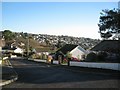 Looking east-northeast from the top of Hawkins Drive