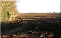 Ploughed field north of Jolly