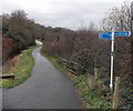 Cycle route 47 alongside a disused canal, Newport