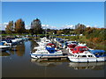 Yachts in Tewkesbury Marina