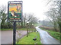 Car park and sign, Rising Sun