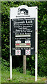 Instructions board at Lincomb Lock, Worcestershire