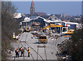 Track renewal - Bangor station - 2002