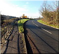 Grassy strip between pavement and Cardiff Road near St Fagans