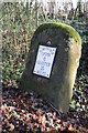 Milestone on the B4211 near Forthampton