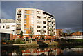 Apartment block by the Grand Union Canal