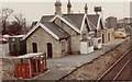 Shirebrook railway station, Derbyshire, 1982