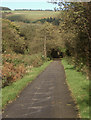 The Ogmore Valley cycle path seen near Lewistown