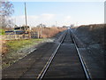 Hopperton level crossing, looking east towards York