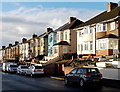 Christmas morning sunshine in Brynglas Avenue, Newport