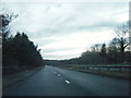 A465 westbound at dusk near Castell Farm