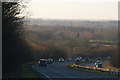 A46 dual carriageway just after passing under the Burton Road