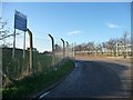 SK9024 : Entrance to Colsterworth landfill site by Christine Johnstone