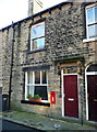 House with Royal Mail letter box, Bank View.Mill Bank