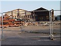 Demolition of the former SIAC buildings in Tetbury