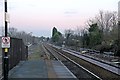 End of platform, Roby railway station