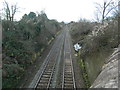 Railway line at Rushwick