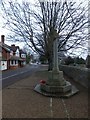 The village war memorial in Stratton