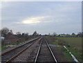 Railway heading west from Kirk Hammerton Level Crossing